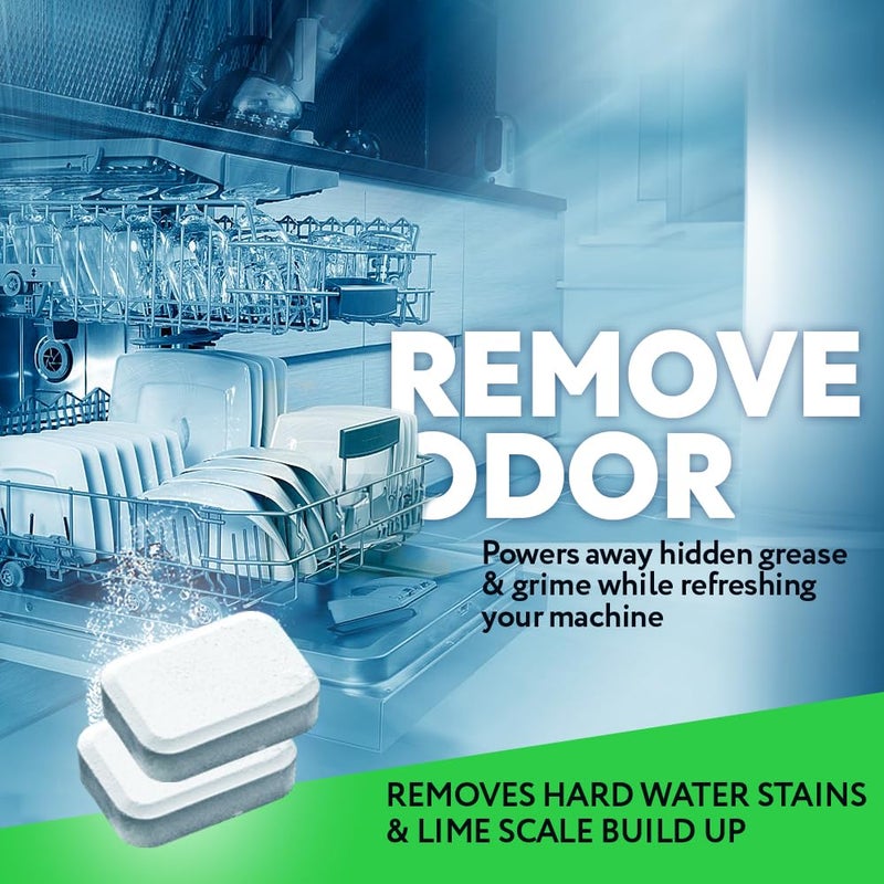 XROM Dishwasher Cleaner Tablets, Plant Based, Deep Clean and Descaler, Removes Odors & Hard Water Stains, 6 Treatments. - Image 5